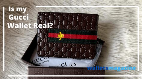 how to see if a gucci wallet is real|gucci knockoff wallet.